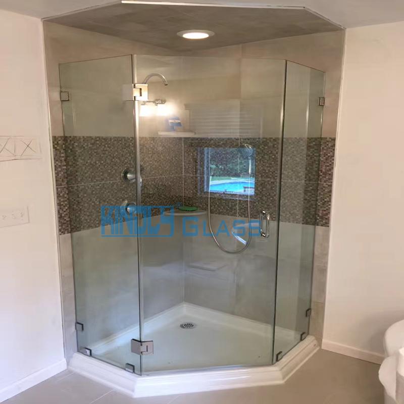 Frameless Tempered Bathroom Glass